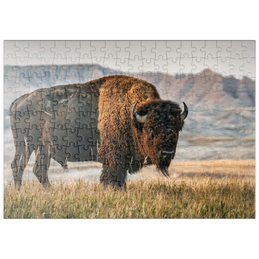 puzzleplate Amerikanischer Bison in South Dakota 200 Puzzle