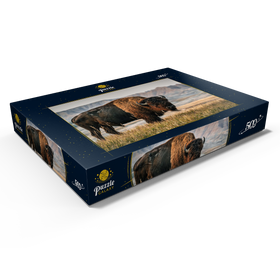 Alternative Darstellung des Puzzle-Motivs Amerikanischer Bison in South Dakota – Puzzleteile: 500