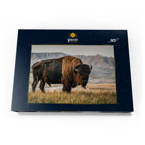 Amerikanischer Bison in South Dakota 500 Puzzle Schachtel Ansicht3