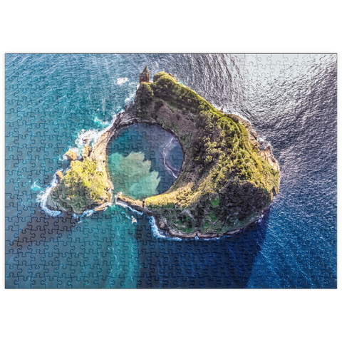 puzzleplate Insel Vila Franca do Campo, Insel Sao Miguel, Azoren, Portugal 500 Puzzle