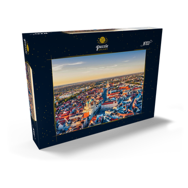 Stadt Augsburg von oben 1000 Puzzle Schachtel Ansicht2