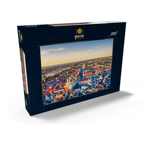 Stadt Augsburg von oben 1000 Puzzle Schachtel Ansicht2