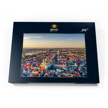 Stadt Augsburg von oben 1000 Puzzle Schachtel Ansicht3