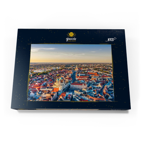 Stadt Augsburg von oben 1000 Puzzle Schachtel Ansicht3