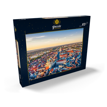 Stadt Augsburg von oben 100 Puzzle Schachtel Ansicht2