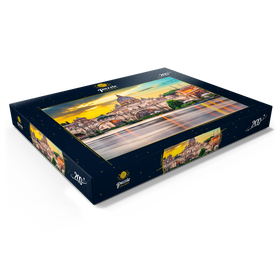 Darstellung des Puzzle Motivs Petersdom und Brücke Ponte Vittorio Emanuele II im Vatikan, Rom, Italien - Puzzleteile: 200