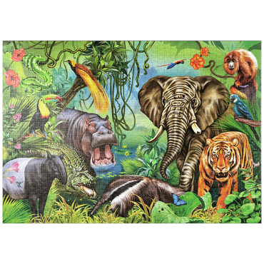 puzzleplate Tiere des Regenwaldes 1000 Puzzle