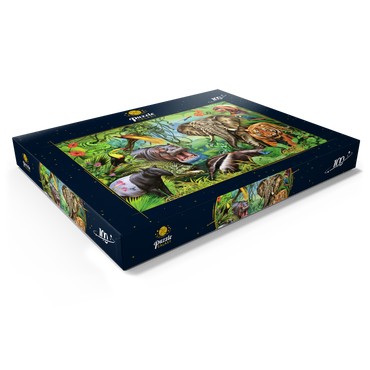 Tiere des Regenwaldes 100 Puzzle Schachtel Ansicht1