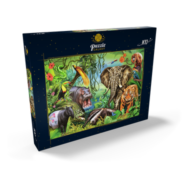 Tiere des Regenwaldes 100 Puzzle Schachtel Ansicht2