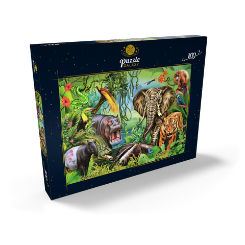 Tiere des Regenwaldes 100 Puzzle Schachtel Ansicht2