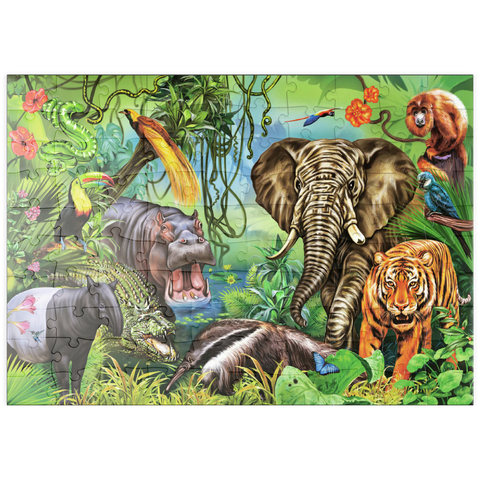 puzzleplate Tiere des Regenwaldes 100 Puzzle