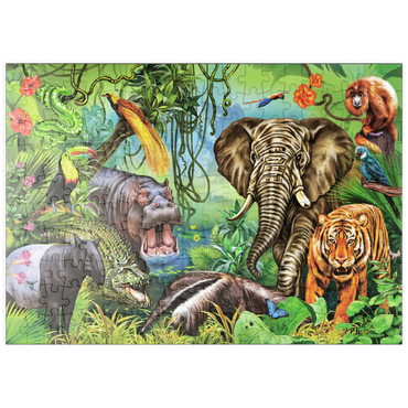 puzzleplate Tiere des Regenwaldes 200 Puzzle