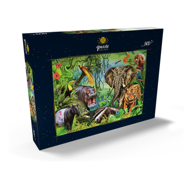 Tiere des Regenwaldes 500 Puzzle Schachtel Ansicht2
