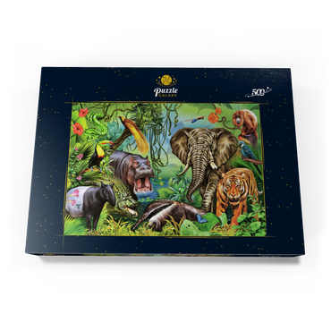 Tiere des Regenwaldes 500 Puzzle Schachtel Ansicht3