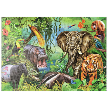 puzzleplate Tiere des Regenwaldes 500 Puzzle