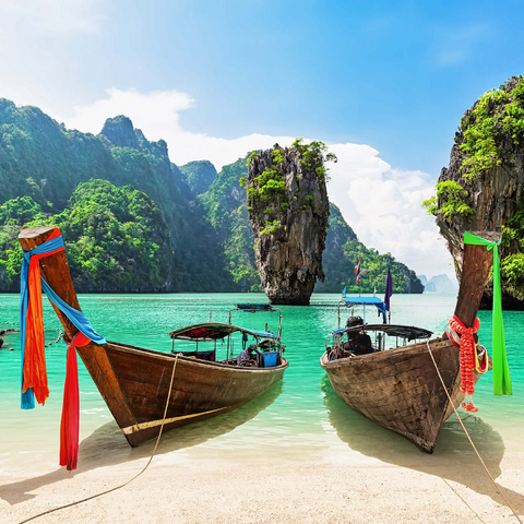 Bond-Insel in der Nähe von Phuket in Thailand 1000 Puzzle 3D Modell