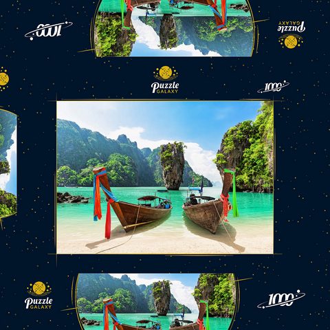 Bond-Insel in der Nähe von Phuket in Thailand 1000 Puzzle Schachtel 3D Modell