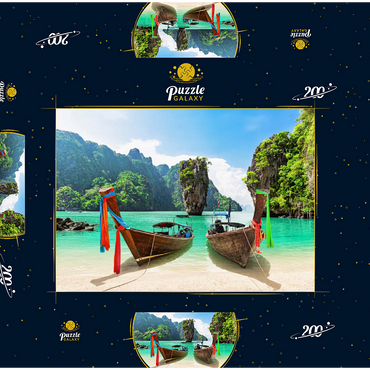 Bond-Insel in der Nähe von Phuket in Thailand 200 Puzzle Schachtel 3D Modell