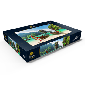 Alternative Darstellung des Puzzle-Motivs Bond-Insel in der Nähe von Phuket in Thailand – Puzzleteile: 500