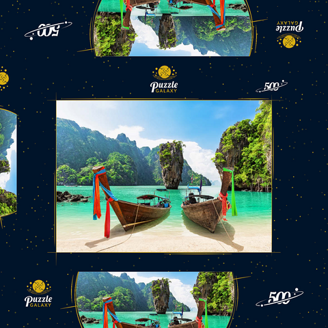 Bond-Insel in der Nähe von Phuket in Thailand 500 Puzzle Schachtel 3D Modell