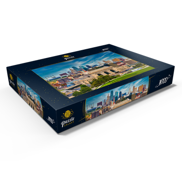 Skyline von Kansas City, Missouri, USA 1000 Puzzle Schachtel Ansicht1