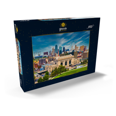 Skyline von Kansas City, Missouri, USA 1000 Puzzle Schachtel Ansicht2