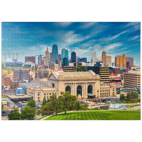 puzzleplate Skyline von Kansas City, Missouri, USA 1000 Puzzle