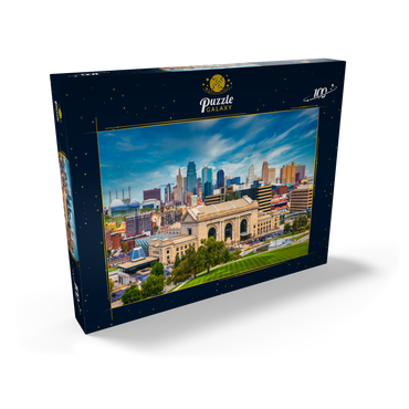 Skyline von Kansas City, Missouri, USA 100 Puzzle Schachtel Ansicht2