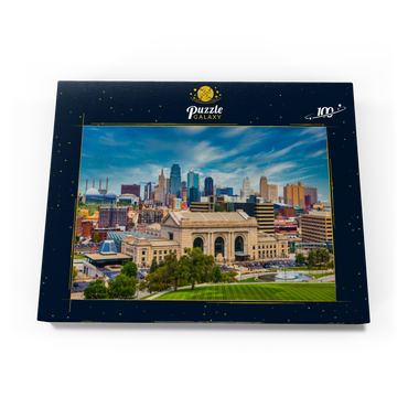 Skyline von Kansas City, Missouri, USA 100 Puzzle Schachtel Ansicht3