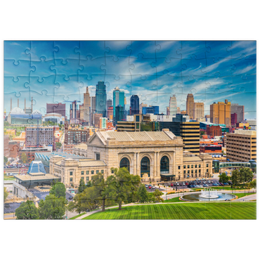 puzzleplate Skyline von Kansas City, Missouri, USA 100 Puzzle