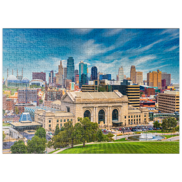 puzzleplate Skyline von Kansas City, Missouri, USA 500 Puzzle