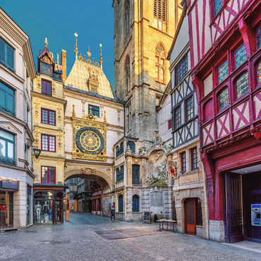 Die Gros-Horloge (Große Uhr), Rouen, Normandie, Frankreich 1000 Puzzle 3D Modell
