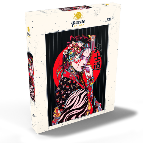 Geisha Frau - Japan Charakter 100 Puzzle Schachtel Ansicht2