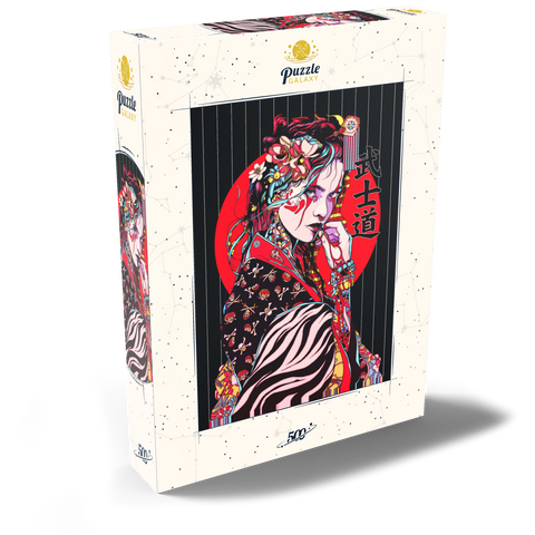 Geisha Frau - Japan Charakter 500 Puzzle Schachtel Ansicht2