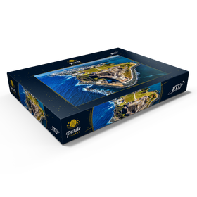 Darstellung des Puzzle Motivs Luftaufnahme des Castillo San Felipe del Morro in Old San Juan, Puerto Rico - Puzzleteile: 1000