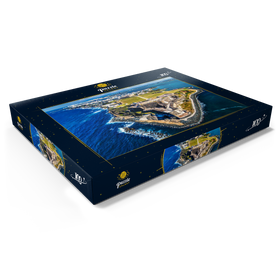 Darstellung des Puzzle Motivs Luftaufnahme des Castillo San Felipe del Morro in Old San Juan, Puerto Rico - Puzzleteile: 100