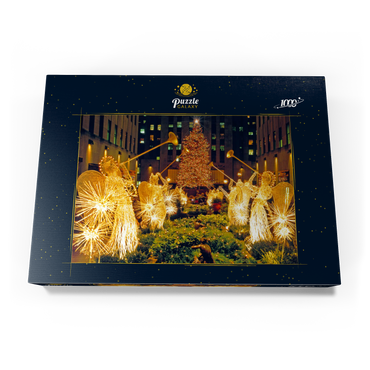 Rockefeller Center zur Weihnachtszeit, New York City, New York, USA 1000 Puzzle Schachtel Ansicht3