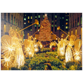 Darstellung des Puzzle-Motivs Rockefeller Center zur Weihnachtszeit, New York, USA – Puzzleteile: 1000