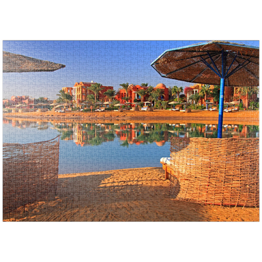 puzzleplate Lagunenstrand bei Hurghada, Rotes Meer, Ägypten 1000 Puzzle
