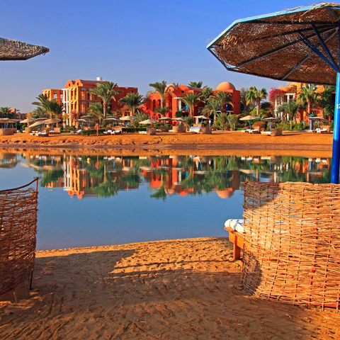 Lagunenstrand bei Hurghada, Rotes Meer, Ägypten 1000 Puzzle 3D Modell
