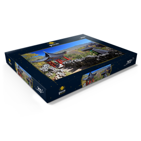 Alternative Darstellung des Puzzle-Motivs Aussichtspavillon über der Residenz der Naxi Herrscher Mu – Puzzleteile: 200