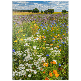 Darstellung des Puzzle-Motivs Sommerliche Blumenwiese bei Eichstätt – Puzzleteile: 1000
