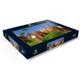 Darstellung des Puzzle Motivs Shwe-Indein-Pagode, Myanmar - Puzzleteile: 100