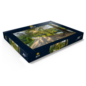 Darstellung des Puzzle Motivs Fichtelsee mit dem Naturwaldreservat Fichtelseemoor - Puzzleteile: 100