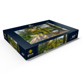 Darstellung des Puzzle Motivs Fichtelsee mit dem Naturwaldreservat Fichtelseemoor - Puzzleteile: 500