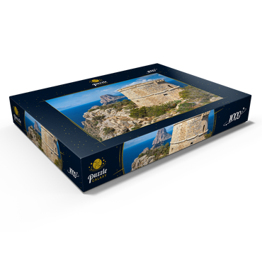 Torre de Savinar mit Blick zu den Inseln Es Vedranell und Es Vedra - Ibiza, 1000 Puzzle Schachtel Ansicht1
