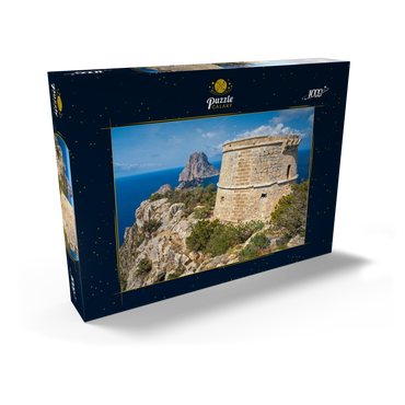 Torre de Savinar mit Blick zu den Inseln Es Vedranell und Es Vedra - Ibiza, 1000 Puzzle Schachtel Ansicht2