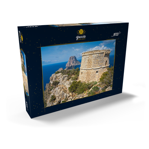 Torre de Savinar mit Blick zu den Inseln Es Vedranell und Es Vedra - Ibiza, 1000 Puzzle Schachtel Ansicht2