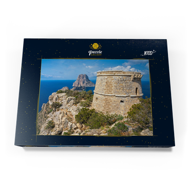 Torre de Savinar mit Blick zu den Inseln Es Vedranell und Es Vedra - Ibiza, 1000 Puzzle Schachtel Ansicht3