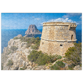 Darstellung des Puzzle Motivs Torre de Savinar, Ibiza - Puzzleteile: 200